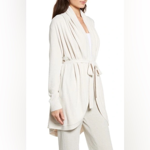 NWT Barefoot Dreams - Longline Shawl Collar (Almond)